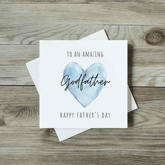 Personalised Father's Day Card - Like a Dad Blue Heart