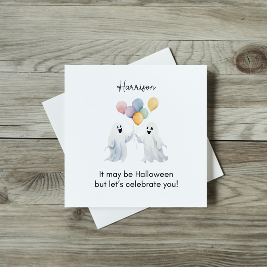 Personalised Birthday Card - Spooky Season Halloween Card