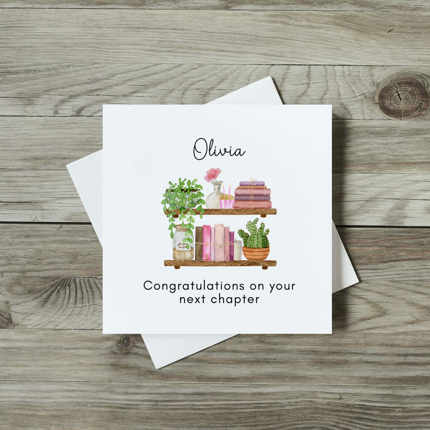 Personalised Handmade Congratulations Card - On Your Next Chapter