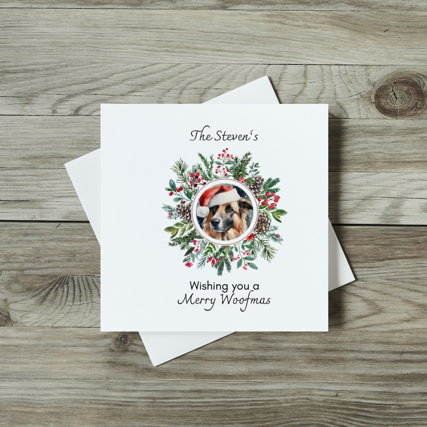 Personalised Christmas Card - Merry Woofmas