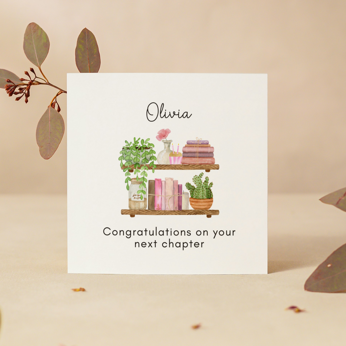 Personalised Handmade Congratulations Card - On Your Next Chapter