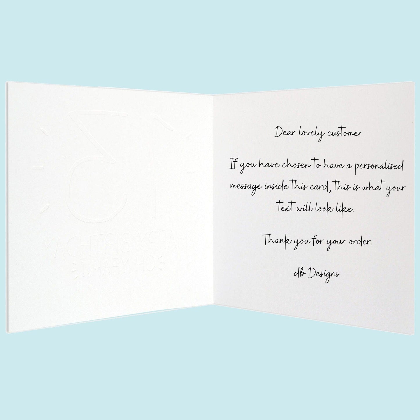 Personalised Father's Day Card - Like a Dad Blue Heart