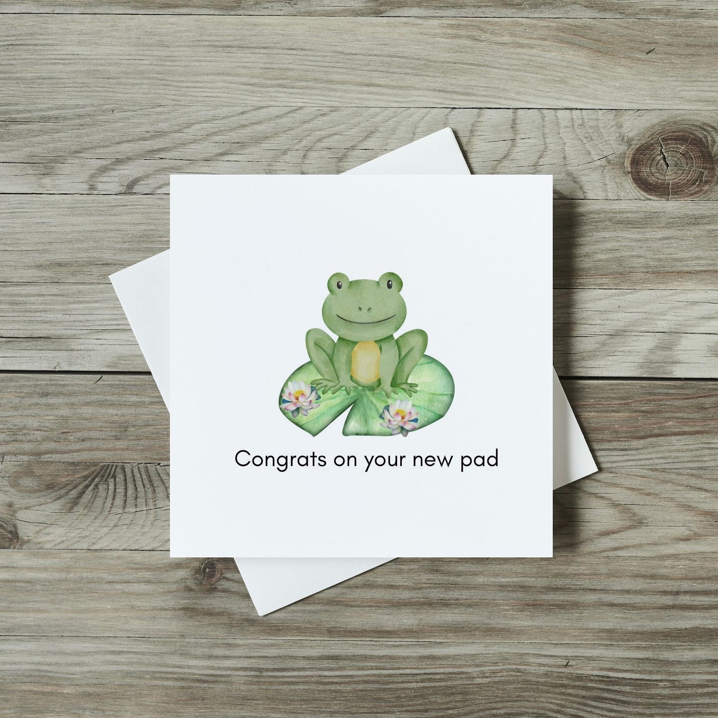 Personalised Handmade New Home Card - Congrats On Your New Pad