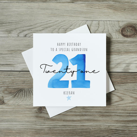 Personalised Milestone Birthday Card -  Special 18th 21st 30th